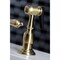 Kingston Brass KB1797ALBS 8" Widespread Kitchen Faucet W/ Brass Sprayer, Brushed Brass KB1797ALBS - alternate 2